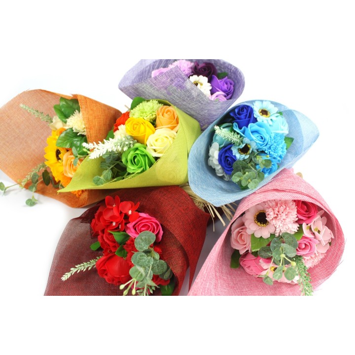 Bouquet de fleurs de savon parfumées