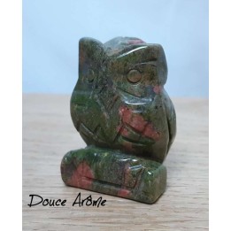 Chouette en Unakite