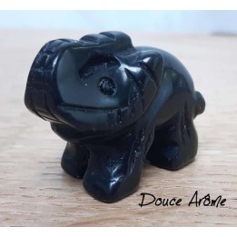 Elephant en Obsidienne