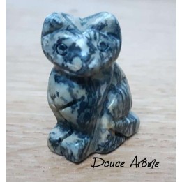 Chat en Jaspe Porcelaine