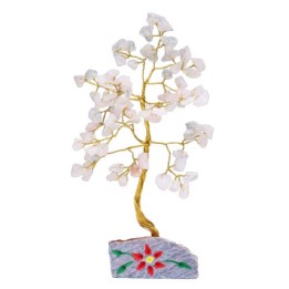 Arbre de Vie / Arbre à gemmes - Quartz Rose