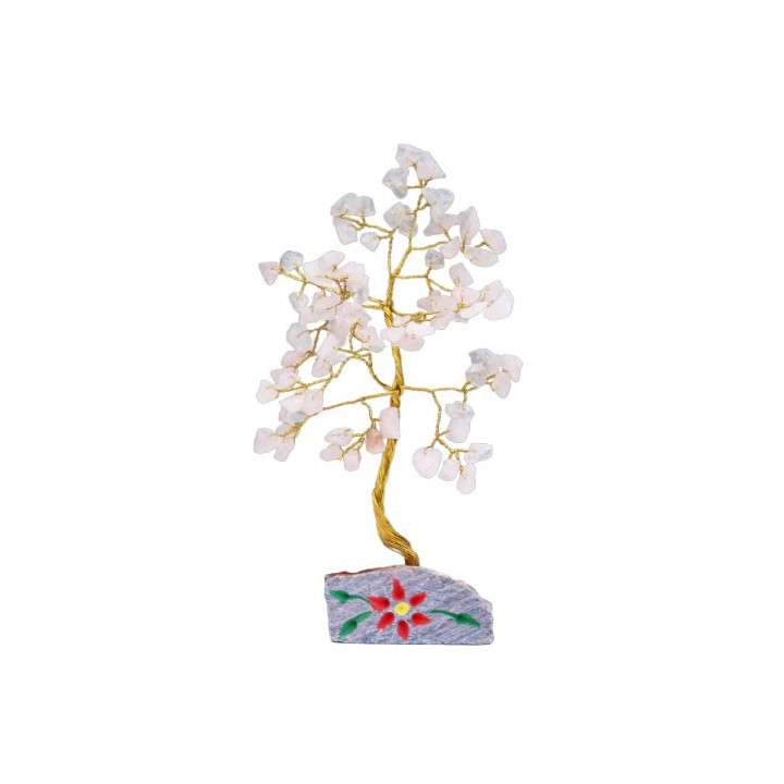 Arbre de Vie / Arbre à gemmes - Quartz Rose