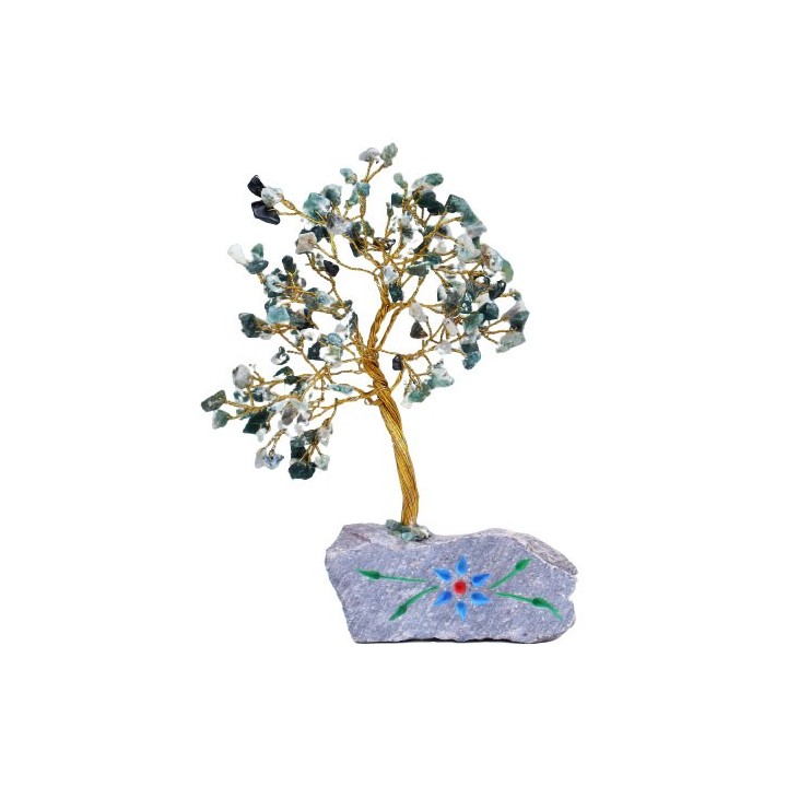 Arbre de Vie / Arbre à gemmes - Agate Mousse