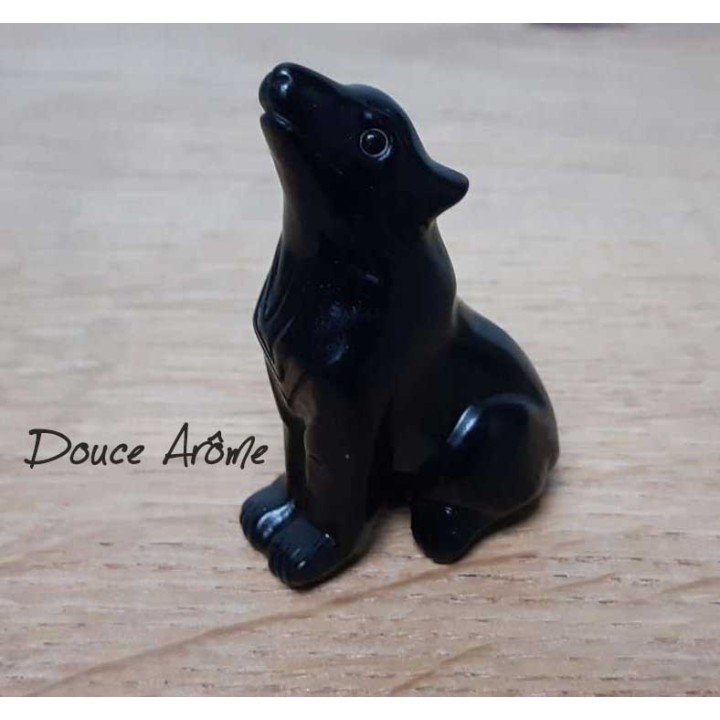 Loup en Obsidienne noire
