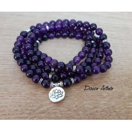 Mala 108 perles d'Améthyste