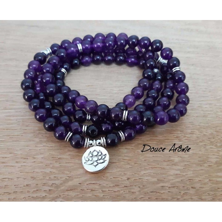 Mala 108 perles d'Améthyste