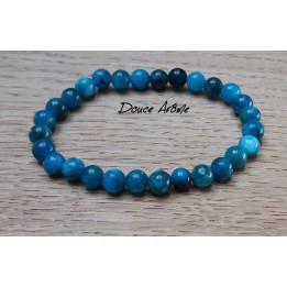 Bracelet d'Apatite bleue