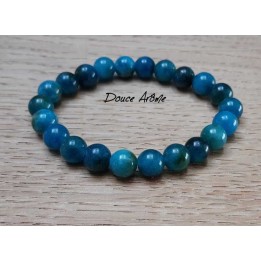 Bracelet d'Apatite bleue