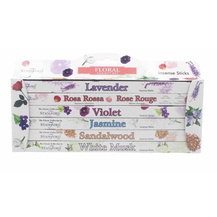 Coffret d'encens floral