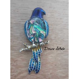 Broche Perroquet en Nacre