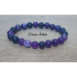 Bracelet d'Agate violette
