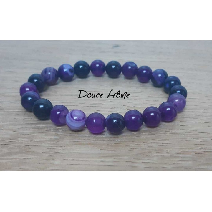 Bracelet d'Agate violette
