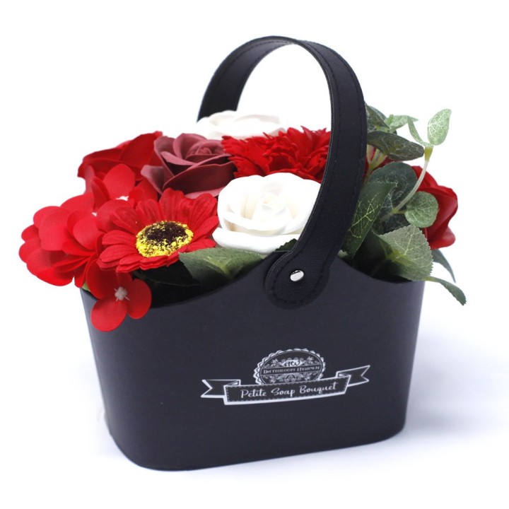 Petit panier de fleurs de savon