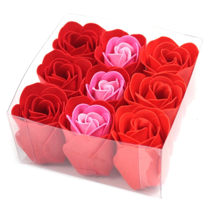 Coffret de Roses de bain -  Rouge