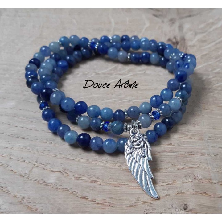 Mala 108 perles d'Angélite