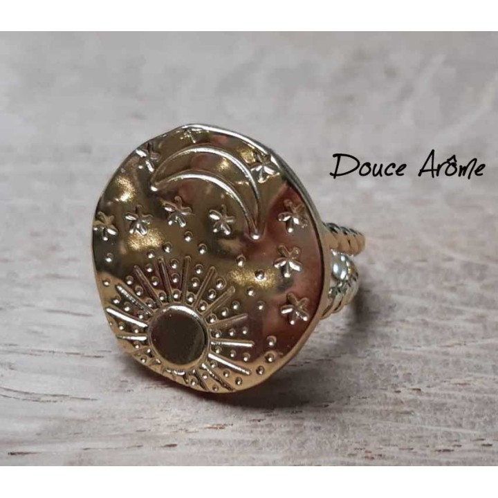 Bague Astres Soleil/Lune