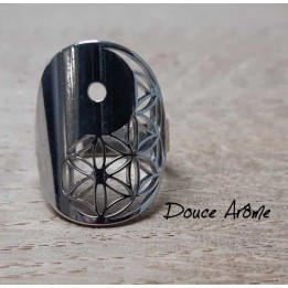Bague Yin/yang & Fleur de Vie