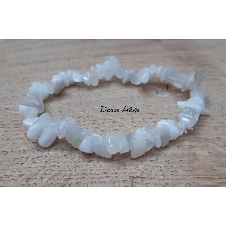 Bracelet en Eclats de Pierre de Pierre de Lune