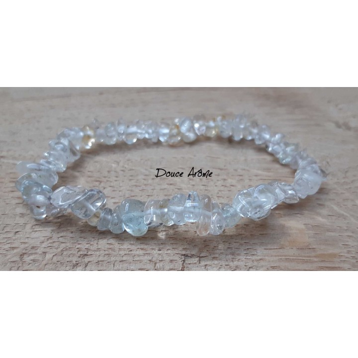 Bracelet en Eclats de Topaze Bleue