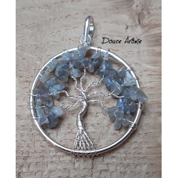 Pendentif Arbre de vie Labradorite