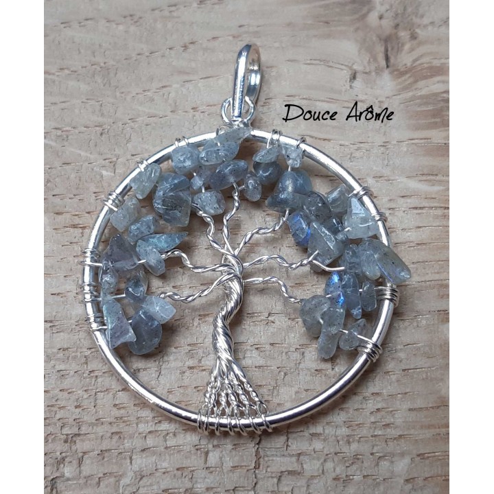 Pendentif Arbre de vie Labradorite