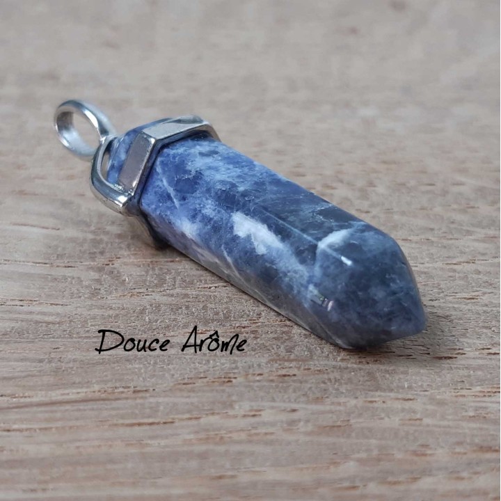 Pendentif hexagonal Sodalite