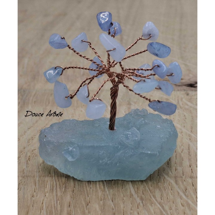 Arbre de Vie / Arbre à gemmes en Aigue-Marine