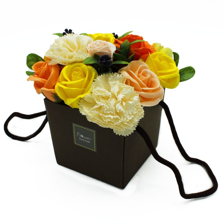 Panier de fleurs de savon