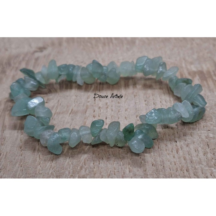 Bracelet en Eclats de Pierre d'Aventurine