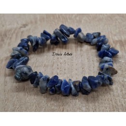 Bracelet en Eclats de Pierre de Sodalite