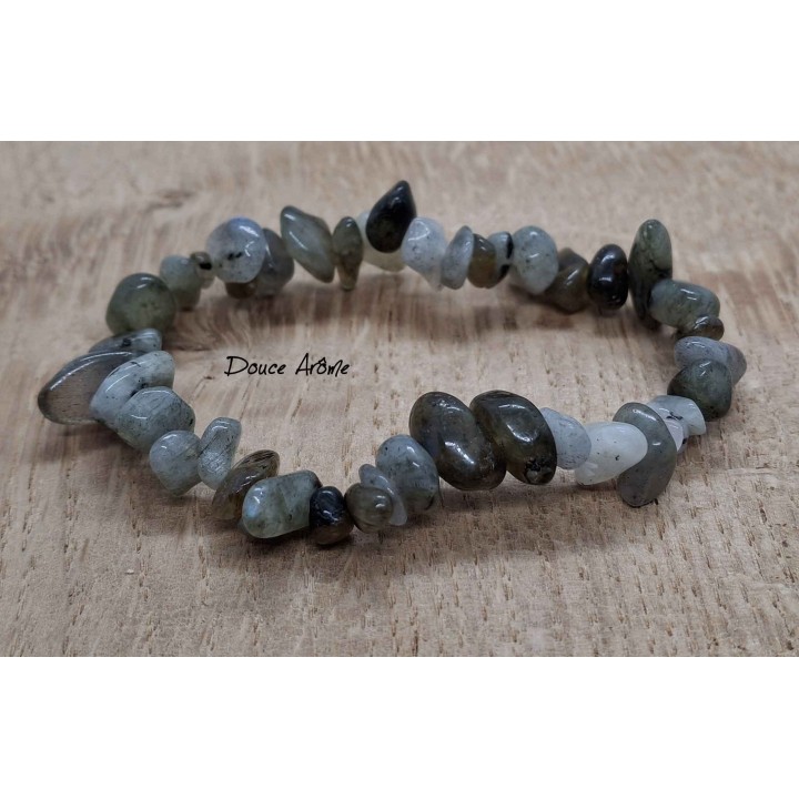 Bracelet en Eclats de Pierre de Labradorite