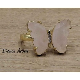 Bague de Quartz Rose