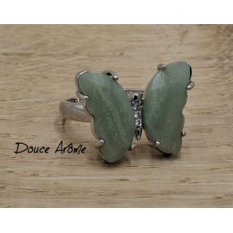 Bague Papillon en Aventurine