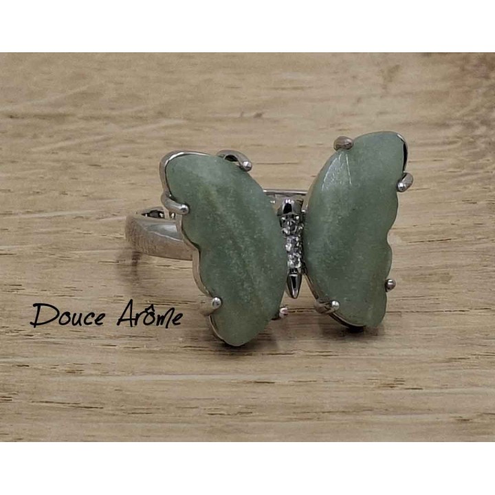 Bague Papillon en Aventurine