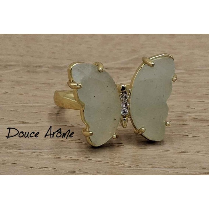 Bague Papillon en Amazonite
