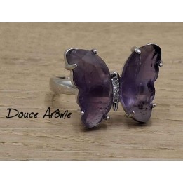 Bague Papillon en Amethyste