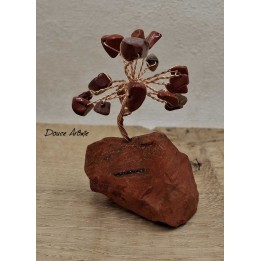 Arbre de Vie / Arbre à gemmes en Jaspe rouge