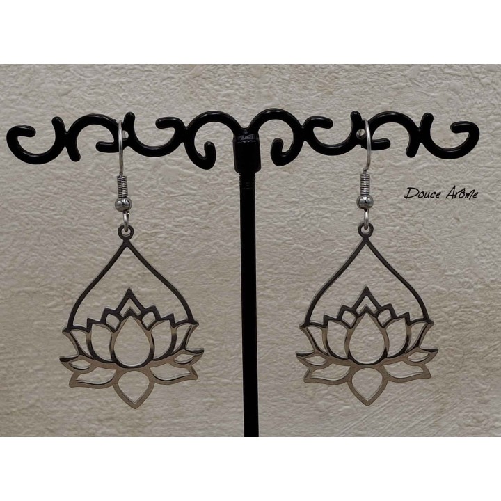 Boucles d'oreilles Fleur de Lotus