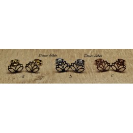 Boucles d'oreilles Fleur de Lotus