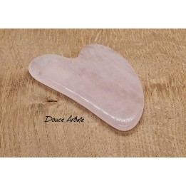 Pierre de Gua Sha en Quartz rose
