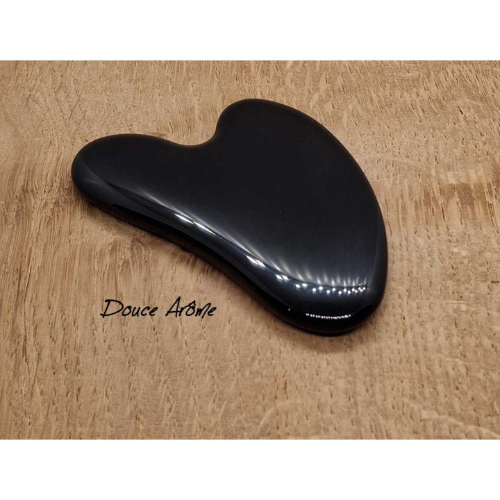 Pierre de Gua Sha en Obsidienne