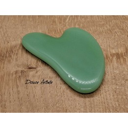 Gua Sha en pierre d'Aventurine verte