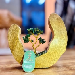 Arbre de Vie & Cadre Bois de Manguier - Aventurine