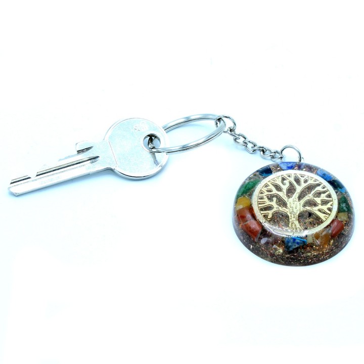 Porte-clé Orgonite & 7 Chakras