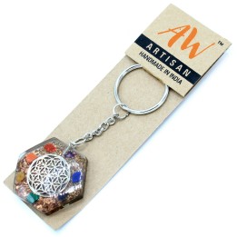 Porte-clé Orgonite & 7 Chakras