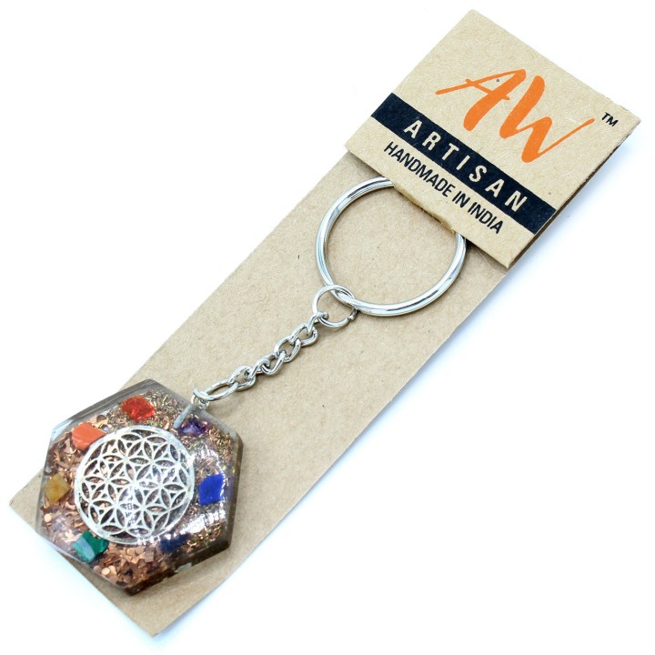 Porte-clé Orgonite & 7 Chakras