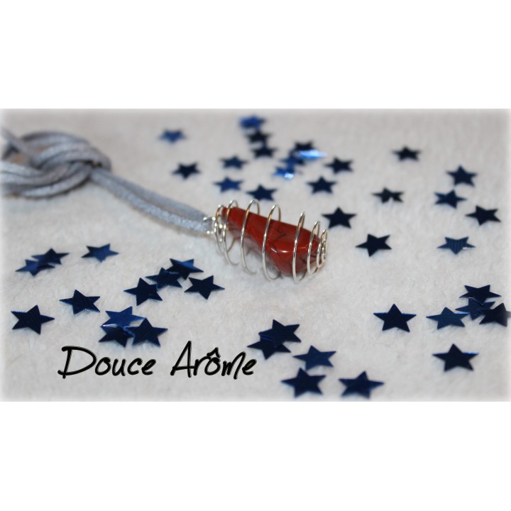 Collier de Jaspe rouge